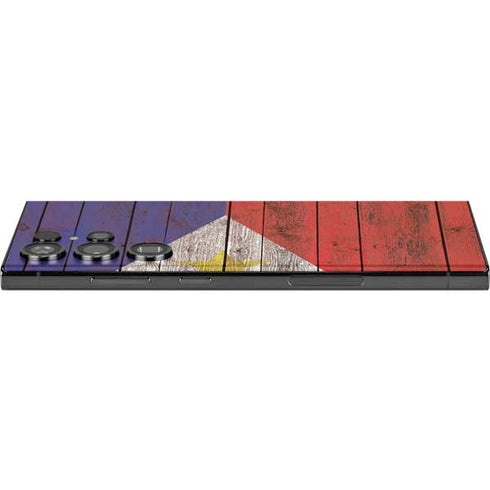 Philippines Flag Dark Wood Galaxy Skins